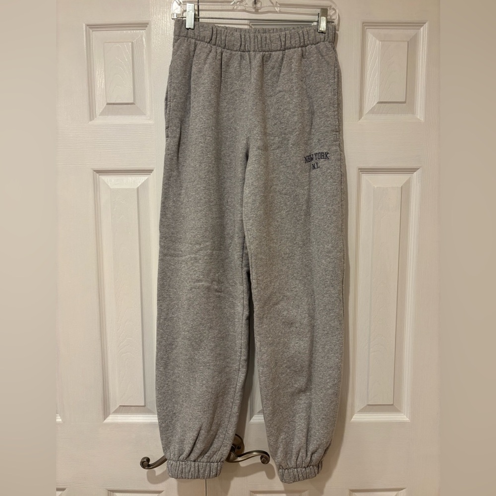 Brandy Melville Gray New York Sweatpants